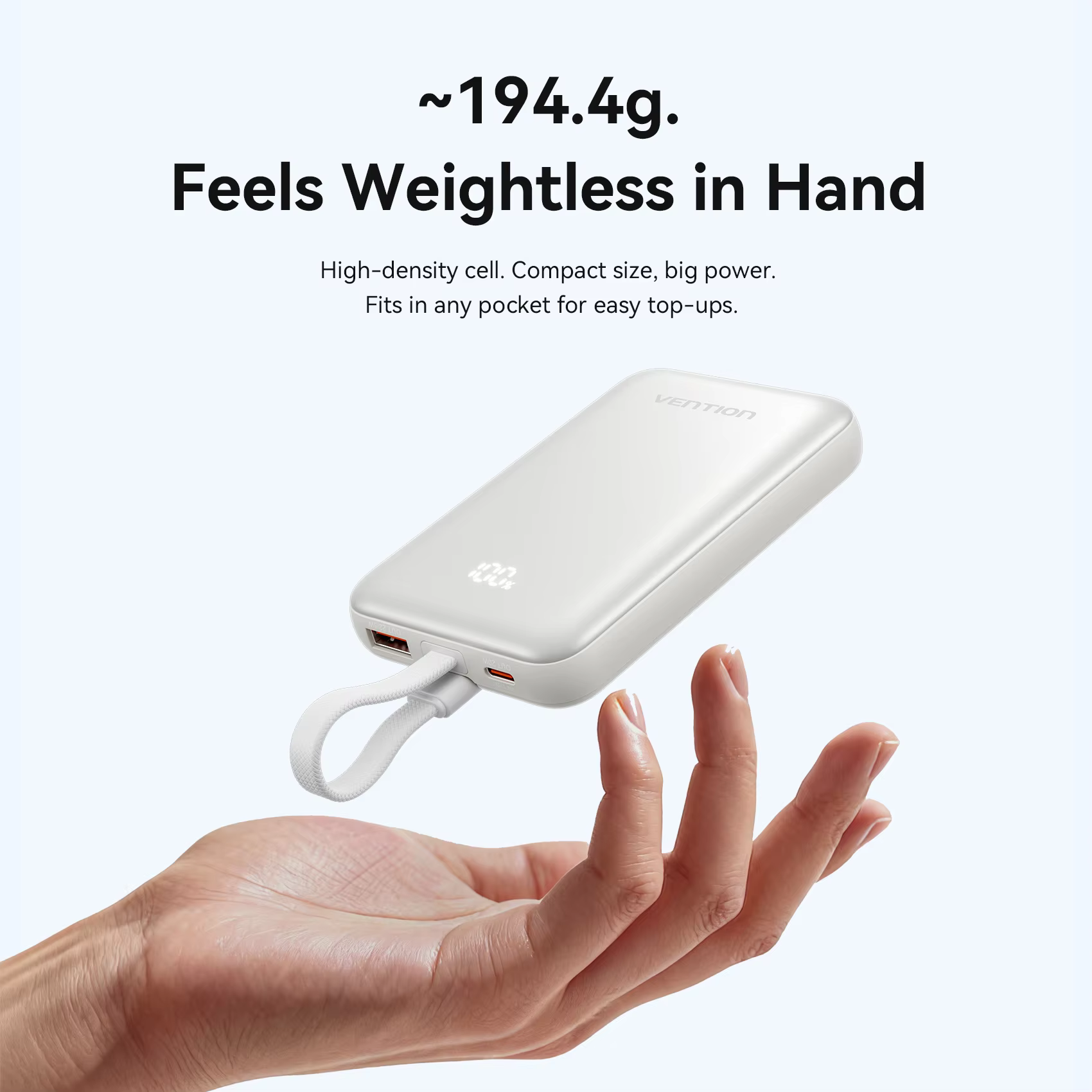 Vention CCC 10000mAh 22.5W 마그네틱 파워뱅크 15W 무선 고속 충전기 휴대용 파워뱅크 외장 배터리 아이폰 17용 이미지 2