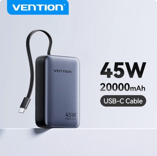 알리에서 이 가격이면 반드시 체크할 보조배터리 특가! 벤션 45W 2만mAh와 22.5w 1만mAh 미니 aliexpress featured 1779465607957