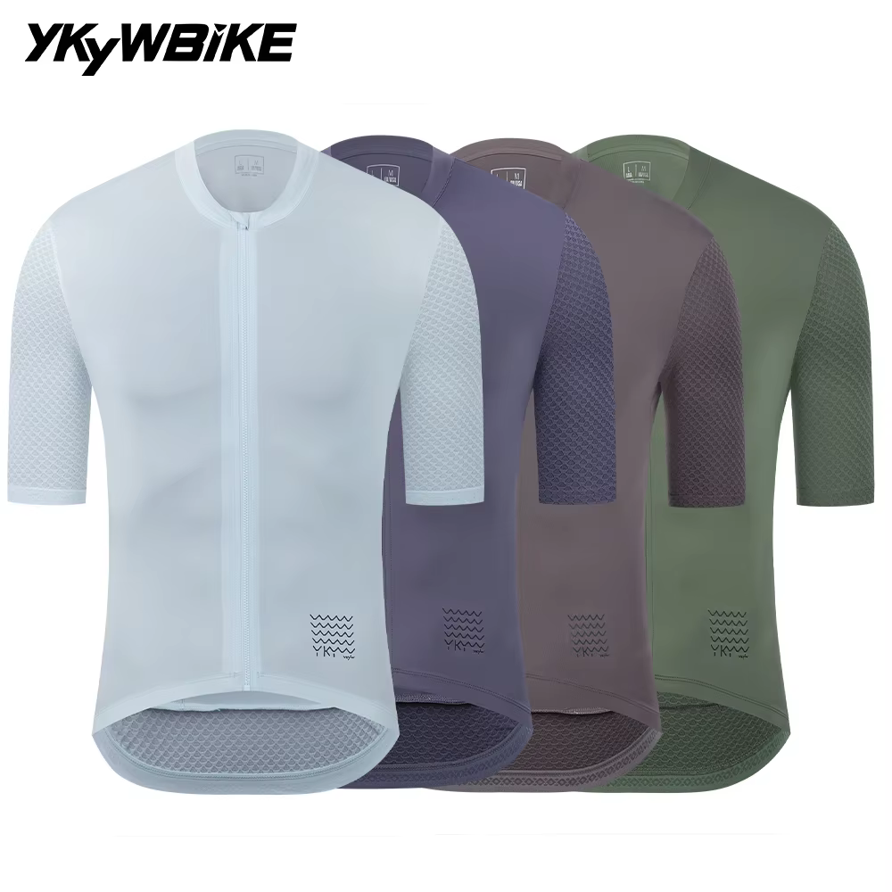 YKYWBIKE 남성용 클래식 사이클링 저지 여름 자전거 프로 팀 반소매 셔츠 사이클링 Maillot Road Bike 통기성 의류 이미지 1