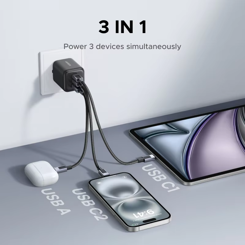 UGREEN 45W/30W/25W/20W GaN 충전기 PD3.0 PPS QC3.0 USB C 고속 충전기 (삼성 S26, 아이폰 17/16/15/프로 맥스, 아이패드, 샤오미 태블릿 호환 가능) 이미지 2