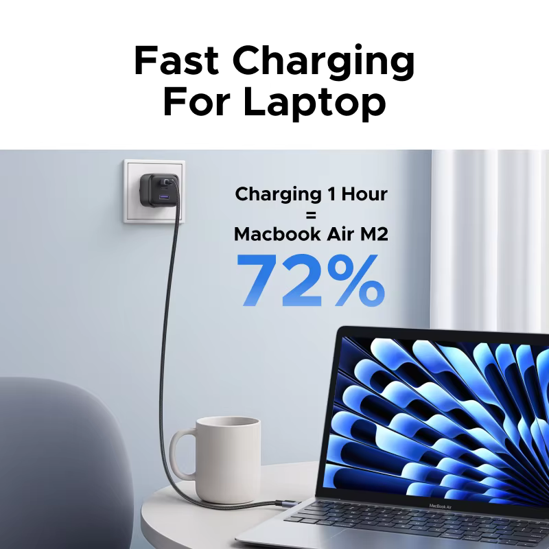 UGREEN 45W/30W/25W/20W GaN 충전기 PD3.0 PPS QC3.0 USB C 고속 충전기 (삼성 S26, 아이폰 17/16/15/프로 맥스, 아이패드, 샤오미 태블릿 호환 가능) 이미지 5