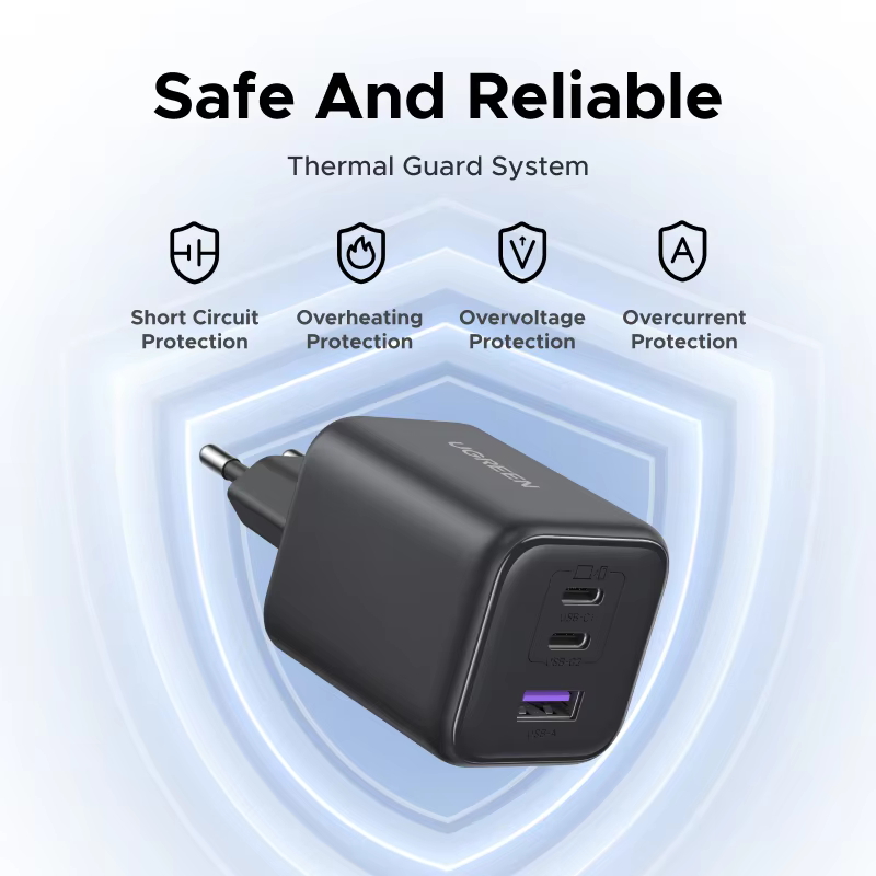 UGREEN 45W/30W/25W/20W GaN 충전기 PD3.0 PPS QC3.0 USB C 고속 충전기 (삼성 S26, 아이폰 17/16/15/프로 맥스, 아이패드, 샤오미 태블릿 호환 가능) 이미지 6