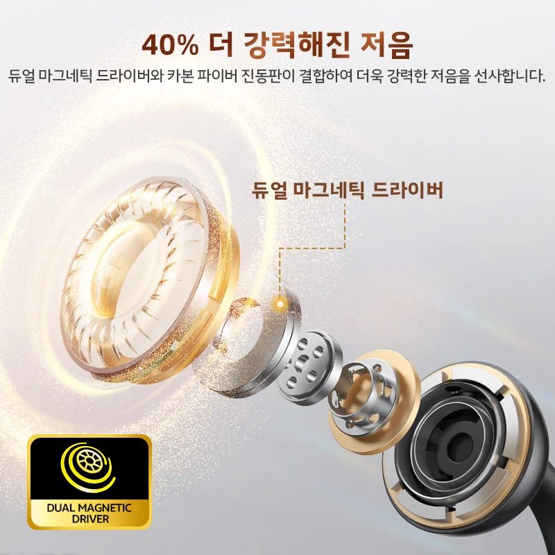 QCY Crossky C50 오픈 이어 무선 이어버드 블루투스 6.0 컴포트 클립온 이어폰 4 마이크 AI 클리어 콜 베이스 부스트 헤드폰 35시간 재생 시간 스포츠 러닝용 이미지 3