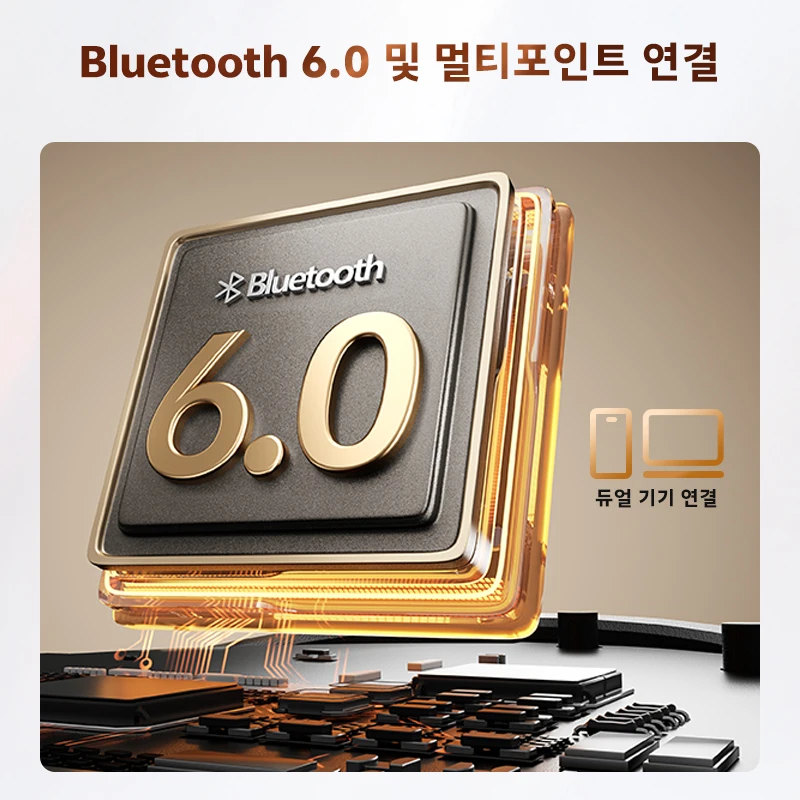 QCY Crossky C50 오픈 이어 무선 이어버드 블루투스 6.0 컴포트 클립온 이어폰 4 마이크 AI 클리어 콜 베이스 부스트 헤드폰 35시간 재생 시간 스포츠 러닝용 이미지 6