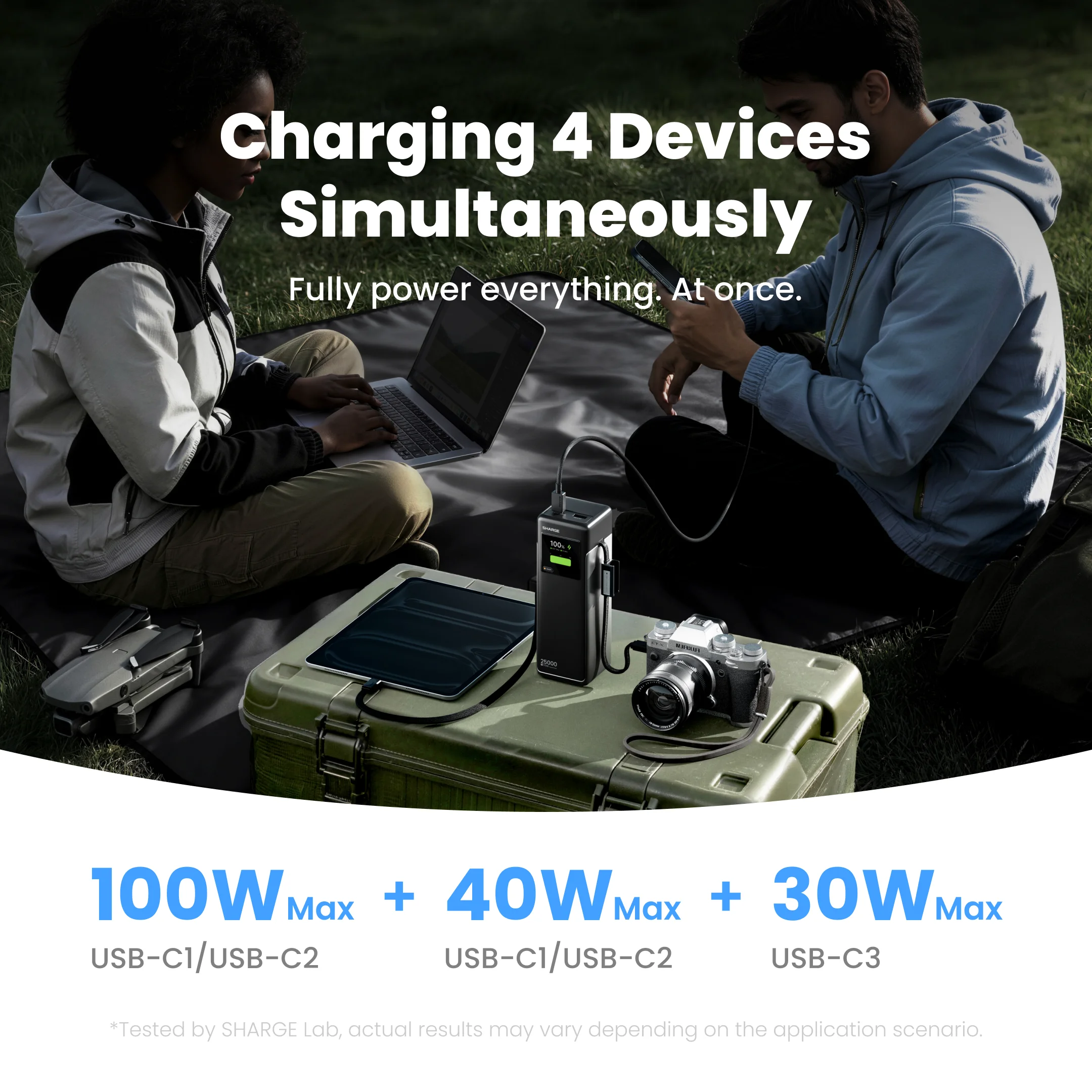 SHARGE HyperTower 170W 25,000mAh 노트북 보조배터리 100W USB-C 포트 내장형 접이식 케이블 (맥북, 아이폰17, 갤럭시 S26 호환) SHARGE HyperTower 170W 25,000mAh 노트북 보조배터리 100W USB-C 포트 내장형 접이식 케이블 (맥북, 아이폰17, 갤럭시 S26 호환) 이미지 5