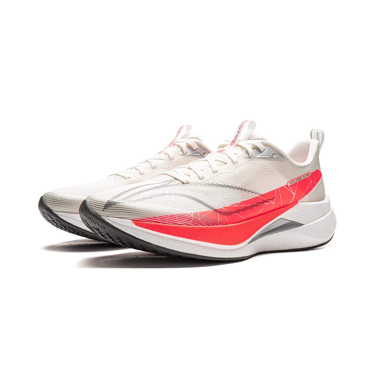 Li-Ning 남성용 RED HARE 9 PRO 레이싱 운동화 BOOM 쿠션 리바운드 통기성 반사 라이닝 안정적인 운동화 ARPW001 이미지 5