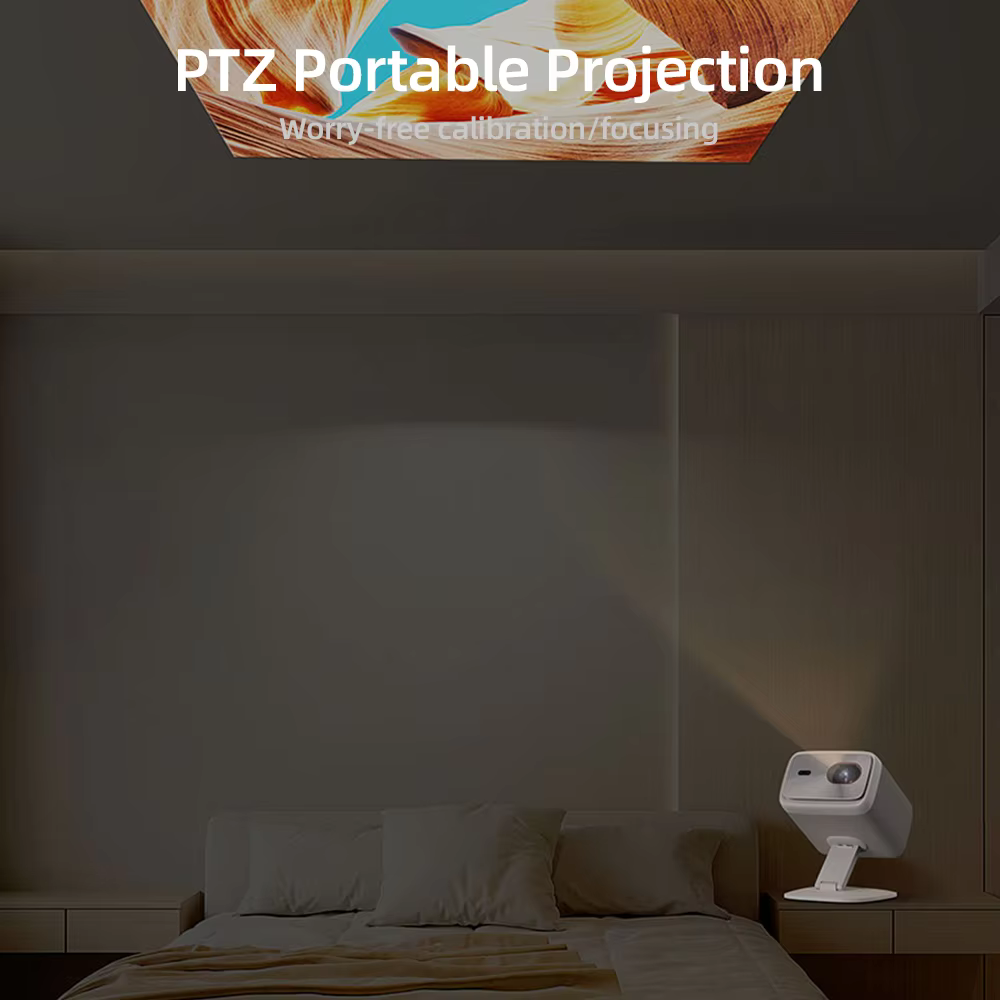 오리지널 레노버 샤오신 100P 프로젝터 1140 ANSI 자동 초점 Wifi6 스마트 홈시어터 360도 PTZ 지원 4K HD 휴대용 프로젝터 오리지널 레노버 샤오신 100P 프로젝터 1140 ANSI 자동 초점 Wifi6 스마트 홈시어터 360도 PTZ 지원 4K HD 휴대용 프로젝터 이미지 5