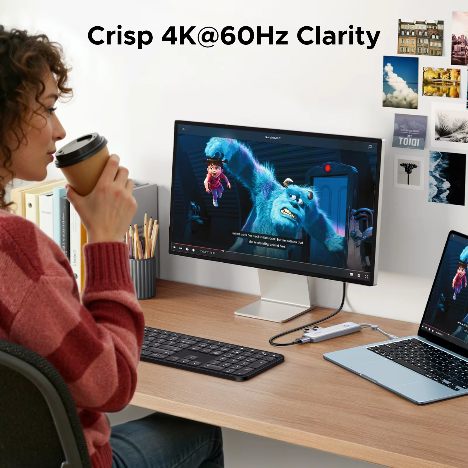 UGREEN 5-in-1 USB-C 허브 USB3.2 Gen2 10Gbps 데이터 전송 타입-C - 4K60Hz HDMI USB2.0 포트 PD100W (노트북, 맥북, HP, 델 호환) UGREEN 5-in-1 USB-C 허브 USB3.2 Gen2 10Gbps 데이터 전송 타입-C - 4K60Hz HDMI USB2.0 포트 PD100W (노트북, 맥북, HP, 델 호환) 이미지 3