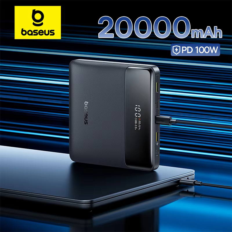 Baseus 100W 보조베터리 20000mAh 용량 PD 노트북 용 고속 충전 배터리 충전기 보조베터리 MacBook iPhone Samsung Xiaomi 이미지 1