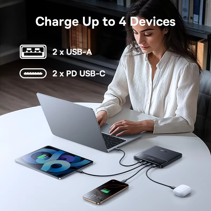 Baseus 100W 보조베터리 20000mAh 용량 PD 노트북 용 고속 충전 배터리 충전기 보조베터리 MacBook iPhone Samsung Xiaomi 이미지 5
