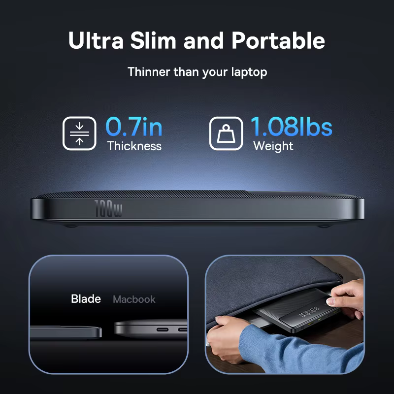 Baseus 100W 보조베터리 20000mAh 용량 PD 노트북 용 고속 충전 배터리 충전기 보조베터리 MacBook iPhone Samsung Xiaomi 이미지 6