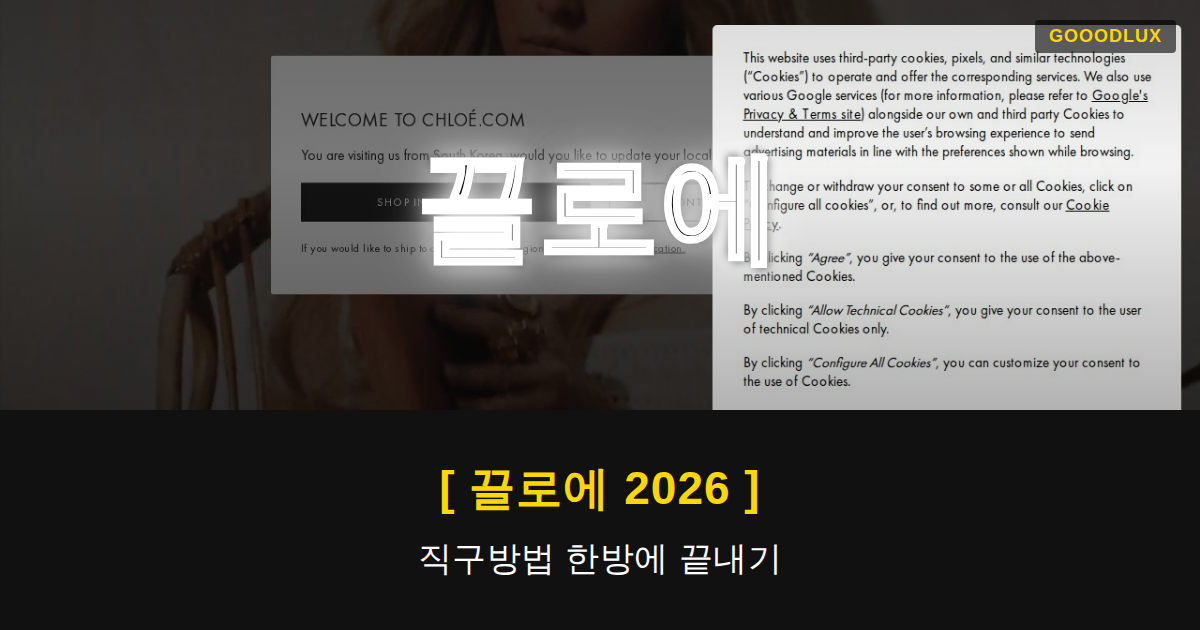 끌로에 해외직구 가이드 썸네일